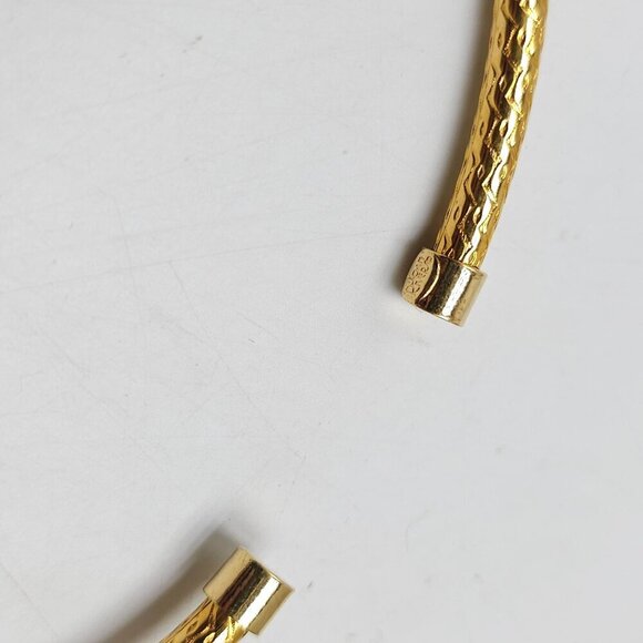 Joan Rivers Caged Black Resin Gold Tone Charm Collar Necklace - Picture 3 of 5